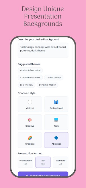 Thiết kế hình nền độc đáo cho slide