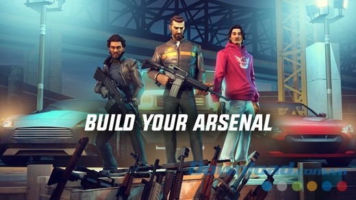 Phát triển kho vũ khí đồ sộ trong thế giới ngầm của Gangstar New Orleans: Online Open World Game cho iOS