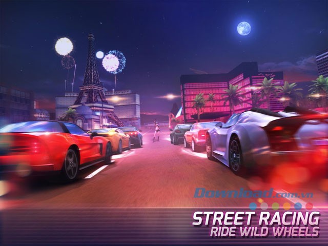 Tham gia vào những cuộc đua đường phố trong game