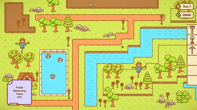 Garden Hustle là game mô phỏng làm vườn có đồ họa dễ thương