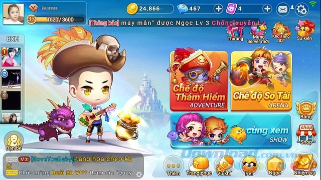 Chế độ chơi đa dạng