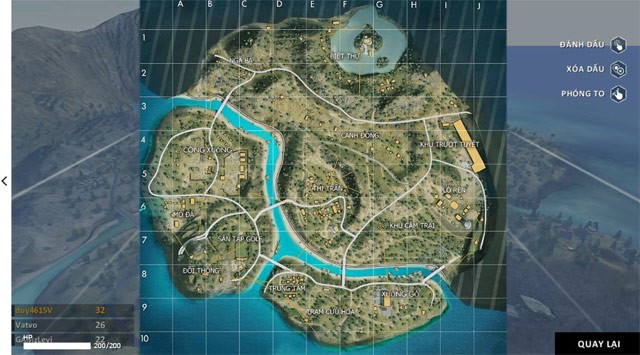 Bản đồ Đảo Thiên Đường trong Garena Free Fire
