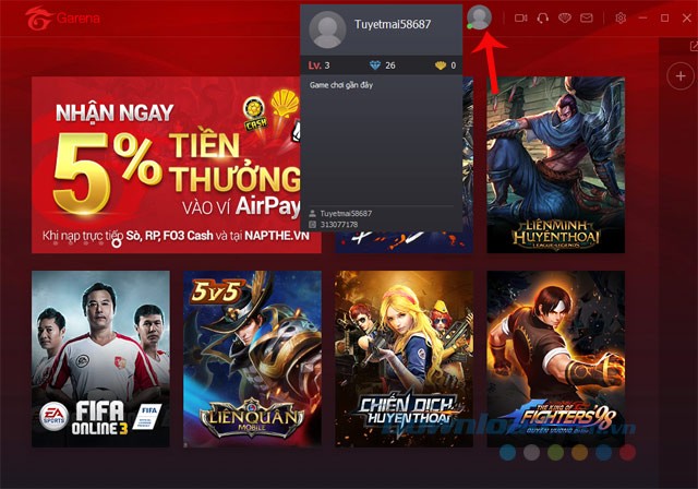 Ảnh đại diện Garena