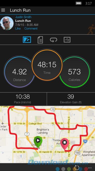 Bản đồ đường chạy