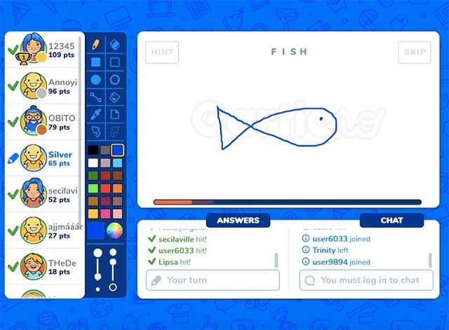 Cố gắng tìm từ khóa nhanh nhất có thể để nhận được nhiều điểm hơn