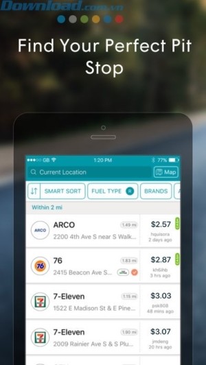 Tìm trạm xăng gần bạn và giá rẻ
