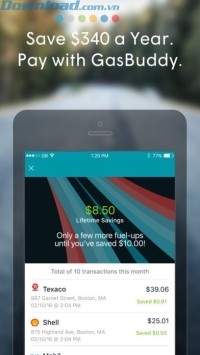 Tiết kiệm một khoản kha khá từ việc mua xăng