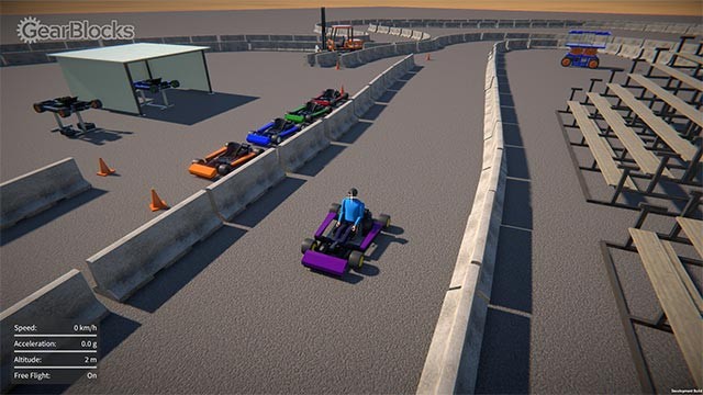 Gear Blocks game là trò chơi sáng tạo không giới hạn