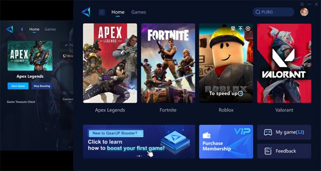 GearUP Booster là công cụ giảm ping, hạn chế giật lag khi chơi game nặng