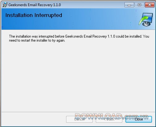 Geeksnerds Email Recovery