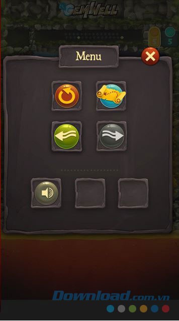 Menu khi dừng game