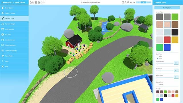Thể hiện khả năng sáng tạo của bạn bằng cách thiết kế các đường đua riêng