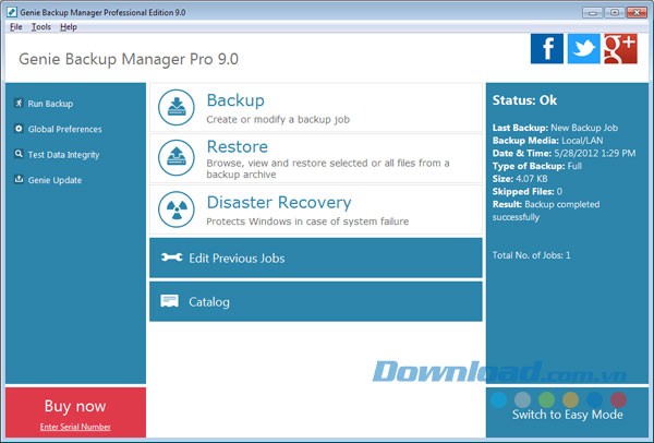Genie Backup Manager Professional