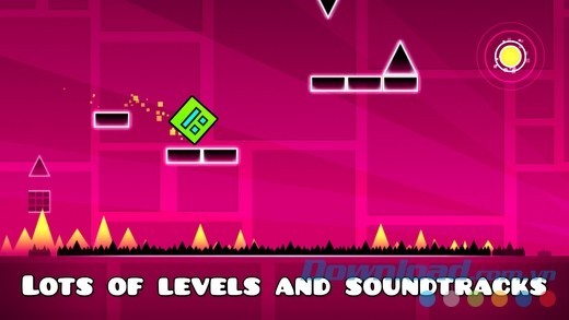 Geometry Dash cho iOS game hành động siêu khó nhưng lại dễ gây