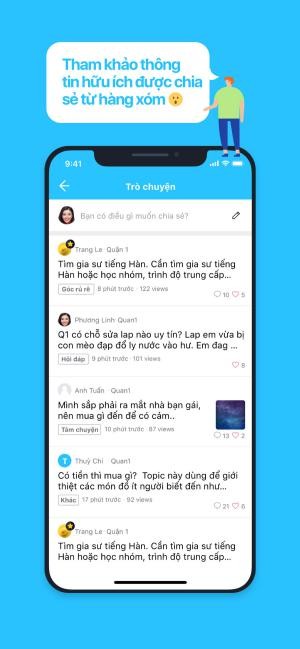 Cập nhật thông tin khu vực sinh sống