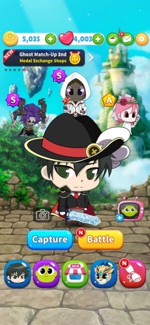 Bắt những con ma khác nhau và để chúng chiến đấu cho bạn