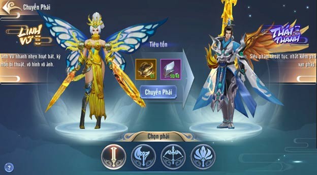 Giao diện Chuyển phái