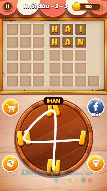 Giao diện game Ghép chữ