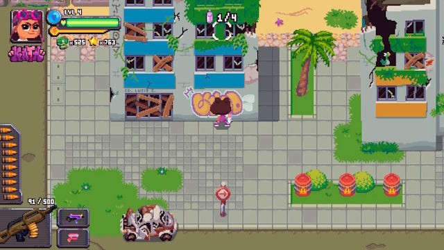 Vẽ graffiti trong khi canh chừng zombie tấn công