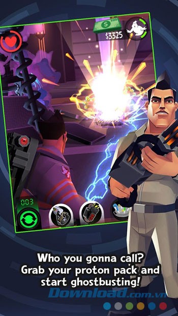 Thu thập gói Proton Pack và bắt đầu hành trình săn ma