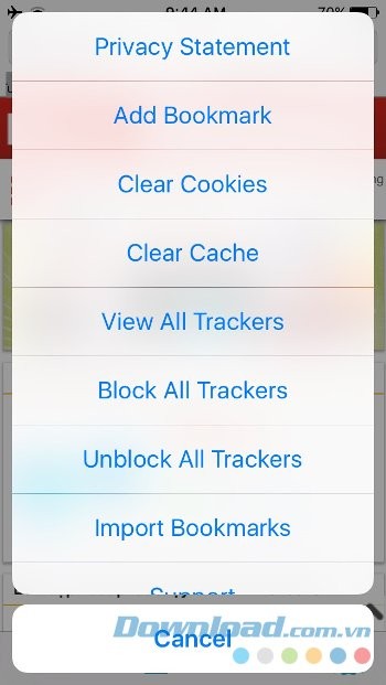 Tùy biến chế độ duyệt web