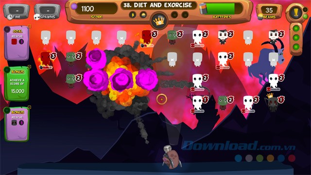 Nhìn thấy nhiều con ma xuất hiện trong game chiến thuật phiêu lưu Ghostlight Manor cho máy tính và Mac