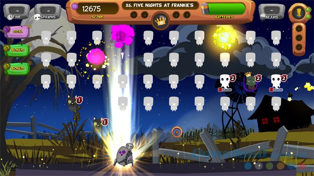 Chiếu sáng để tiêu diệt quân địch trong game chiến thuật phiêu lưu Ghostlight Manor cho máy tính và Mac