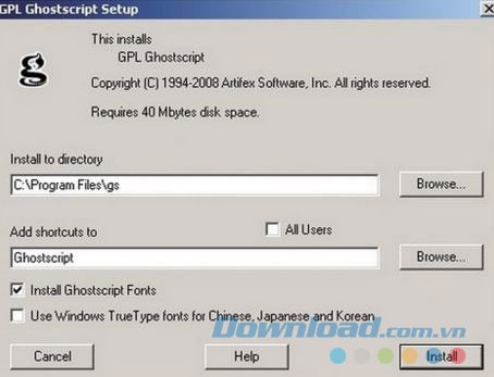Giao diện phần mềm