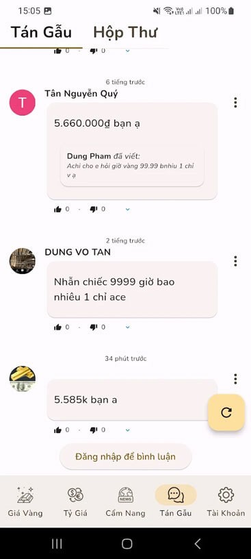 Trò chuyện với người dùng khác