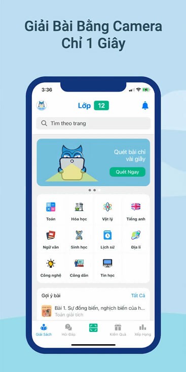 Giải bài tập bằng máy ảnh chỉ 1 giây