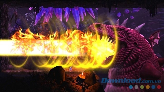 Chiến đấu với các tên trùm có đòn tấn công kinh khủng trong game phiêu lưu đi cảnh Giana Sisters: Twisted Dreams cho máy tính