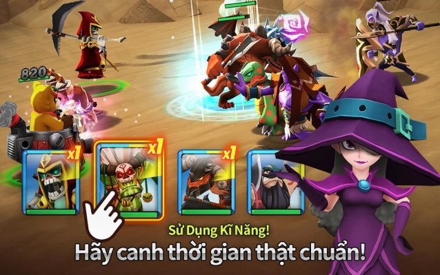 Sử dụng kỹ năng độc đáo của mỗi anh hùng để giành lợi thế trong trận đánh