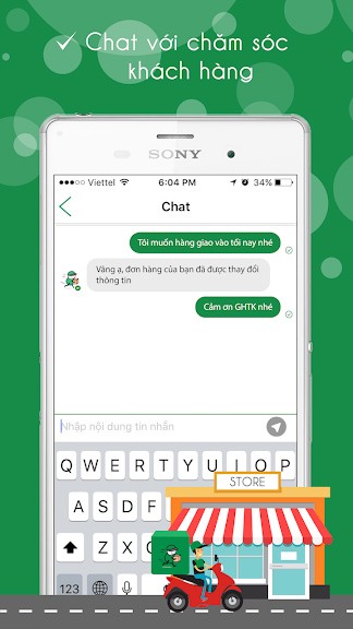 Chat và chăm sóc khách hàng