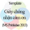 Mẫu Giấy Chứng Nhận Cảm Ơn Học Viên - Download Miễn Phí