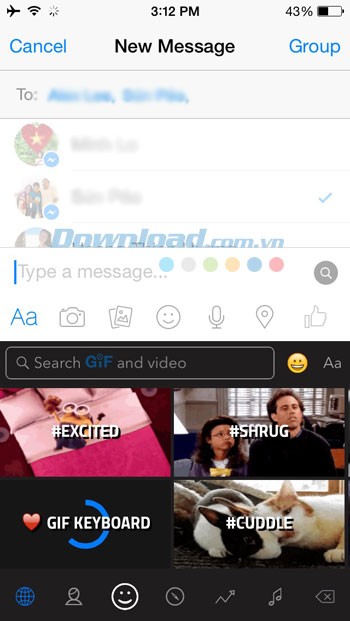 GIF Keyboard cho iOS