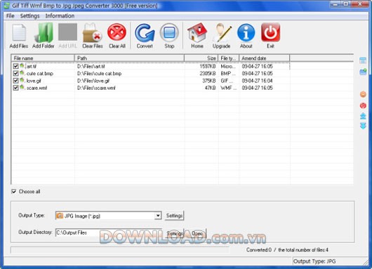 Gif Tiff Wmf Bmp to Jpg Jpeg Converter 3000