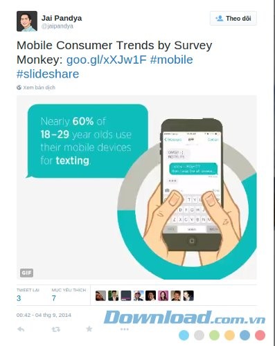 Tính năng đăng tải trên mạng xã hội của GifDeck