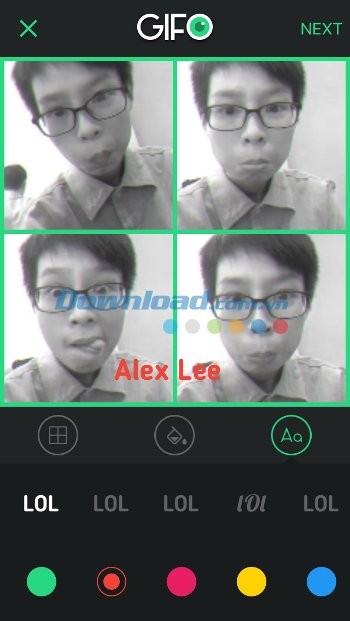 Chèn chữ và sticker vào ảnh