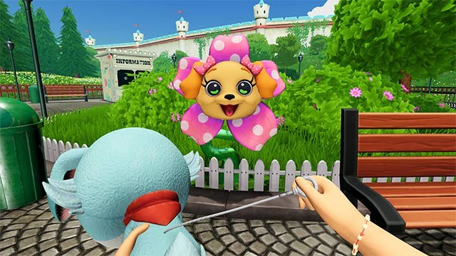 Tương tác với dàn nhân vật đầy màu sắc trong khi chơi Giggleland