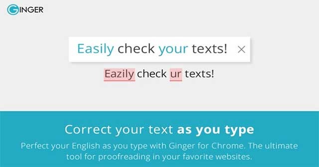 Ginger là trình kiểm tra ngữ pháp và chính tả tiếng Anh hiệu quả