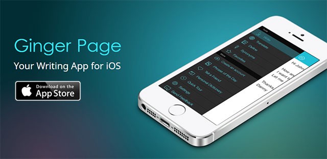 Luyện viết và học ngoại ngữ với Ginger Page app