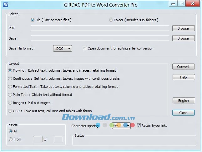 GIRDAC PDF to Word Converter Pro