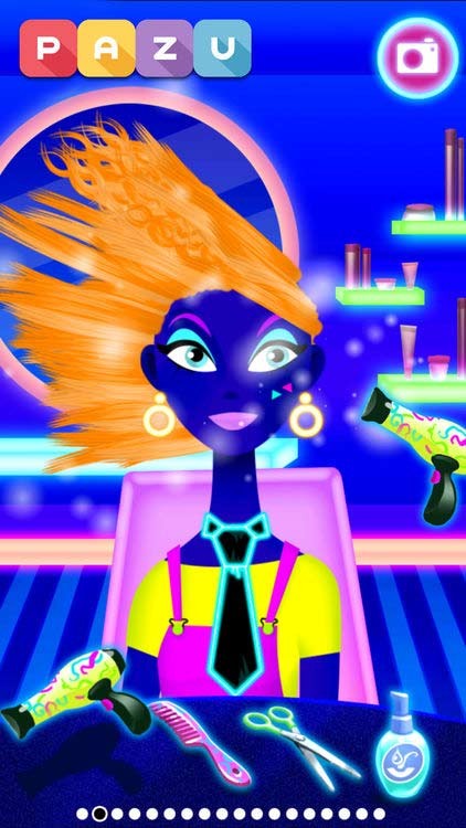 Game quản lý salon làm tóc độc đáo cho bé - Girls Hair Salon Glow