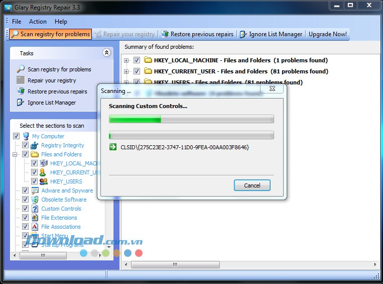 Glary Registry Repair