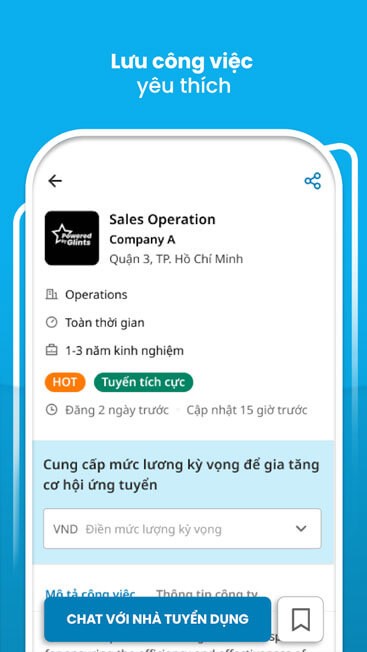 Lưu công việc yêu thích