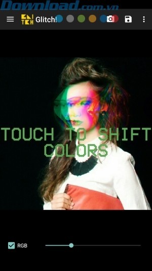 Chạm để dịch chuyển màu sắc của đối tượng