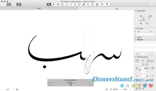 Glyphs cho Mac cung cấp bộ công cụ giàu tính năng hữu ích khi tạo font