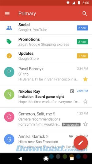 Ứng dụng Gmail nhẹ