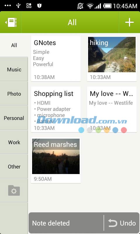 GNotes for Android