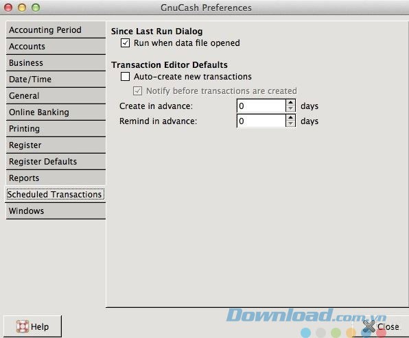 Lên lịch cho giao dịch trong tương lai